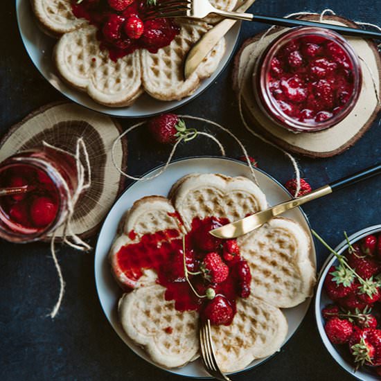 Easy ahead prepared waffles