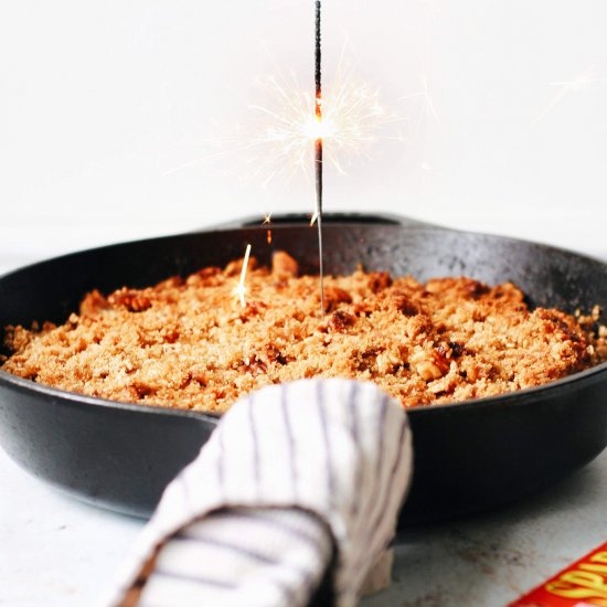 Gluten Free Skillet Apple Crumble