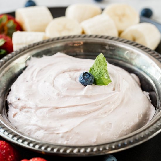 BLUEBERRY FLUFF FRUIT DIP