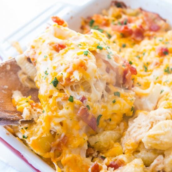 CHEESY CHICKEN BACON RANCH CASSEROL