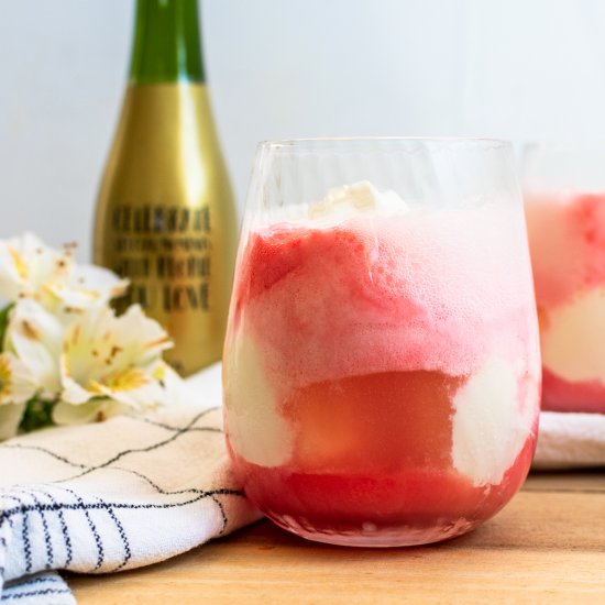 Red Champagne Float Recipe