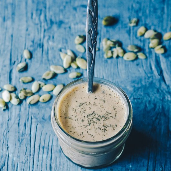 Pumpkin Seed Vegan Ranch Dressing