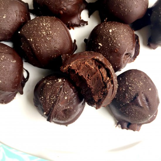 Cinnamon Dark Chocolate Truffles