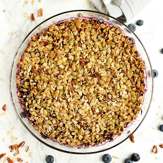 Easy Healthy Blueberry Crisp