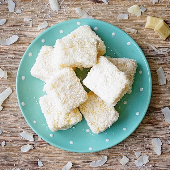 White Chocolate Lamingtons