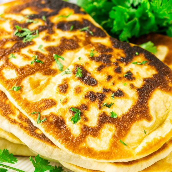 Homemade Garlic Naan