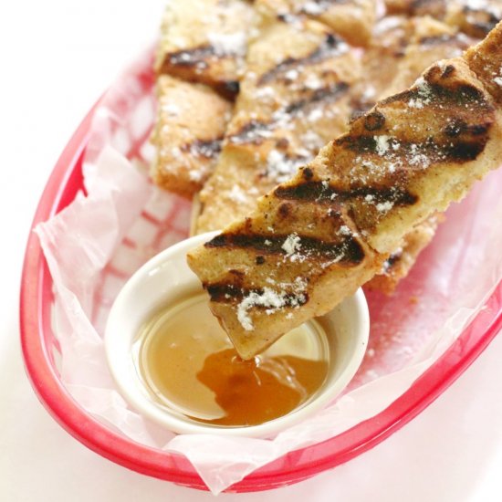 GF/V Grilled French Toast Skewers