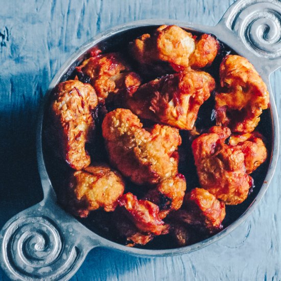 Sweet & Spicy BBQ Cauliflower Wings