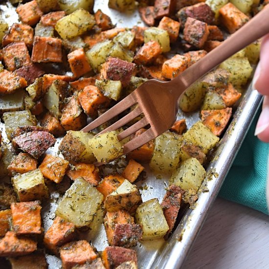 Maple Mustard Potatoes