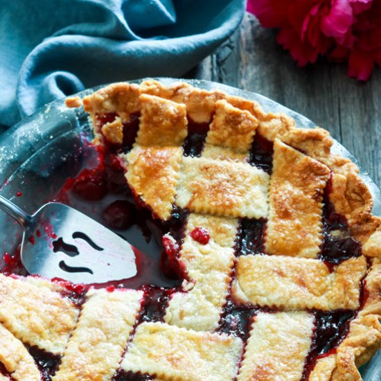 Homemade Cherry Berry Pie