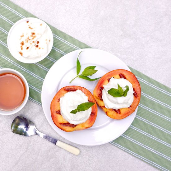 Honey Ricotta Grilled Peaches