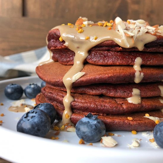 Paleo Red Velvet Pancakes