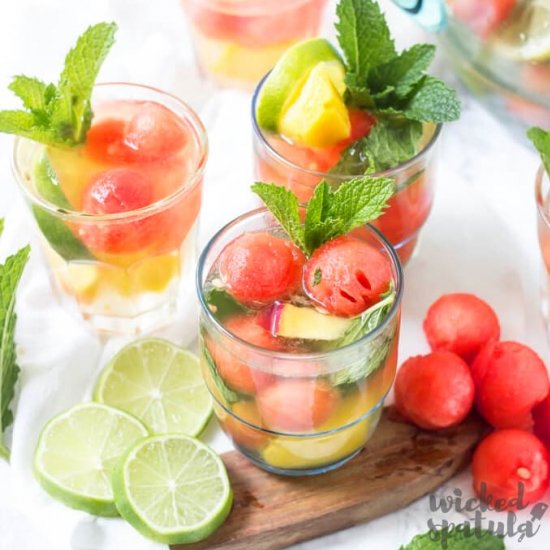 Watermelon Peach White Wine Sangria