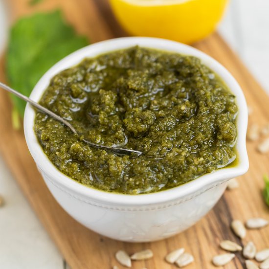 Easy Nut-Free Vegan Pesto