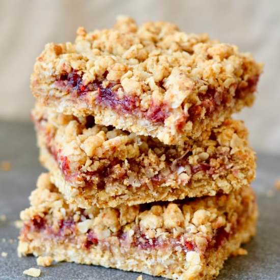 Berry Oat Bars | No Refined Sugar