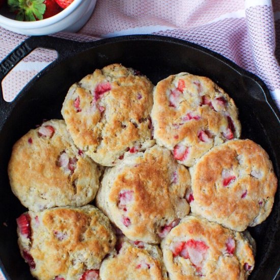 Strawberry Buttermilk Biscuits