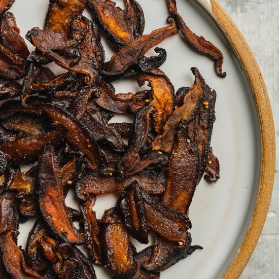 Crispy Shiitake Mushroom Bacon (GF)