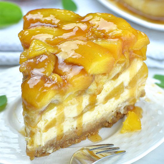 Peach Cobbler Cheesecake