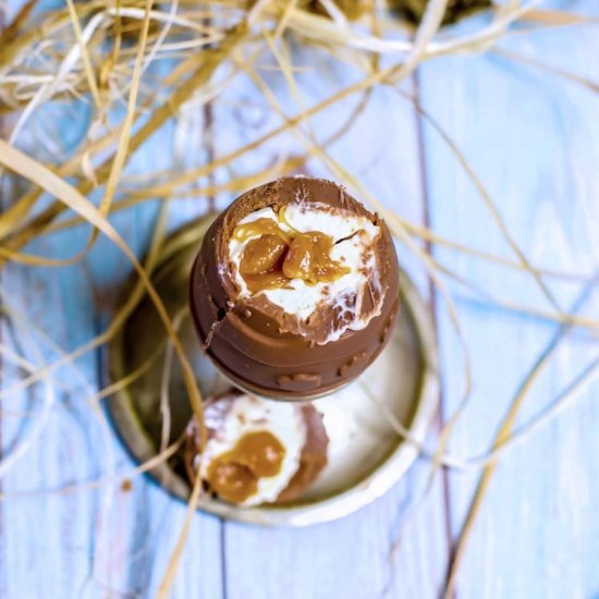 Salted Caramel Cheesecake Egg