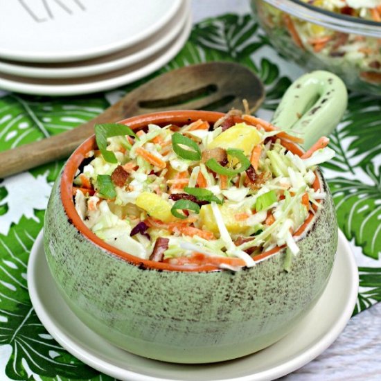 Southern Pineapple Bacon Coleslaw