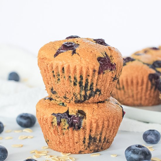 Vegan Gluten Free Blueberry Muffins