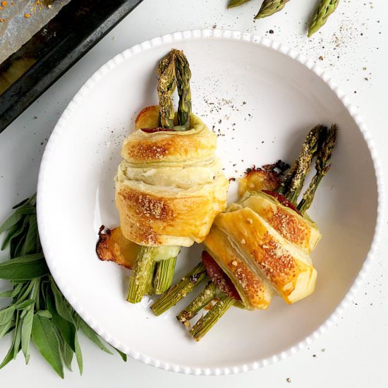 Asparagus Puff Pastry Rolls