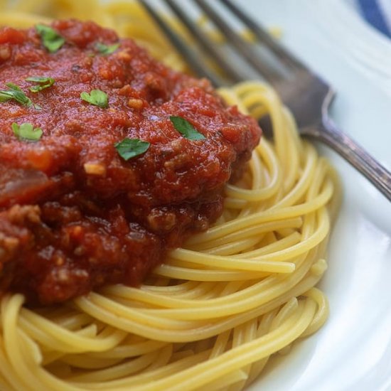 HOMEMADE SPAGHETTI SAUCE