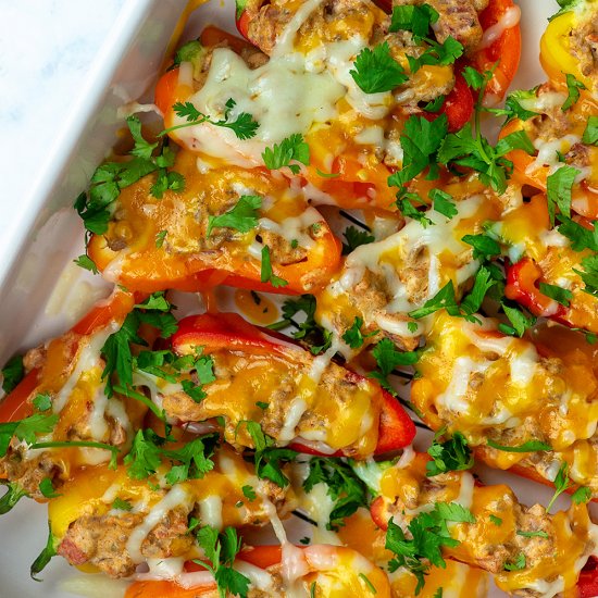 TACO STUFFED MINI PEPPERS