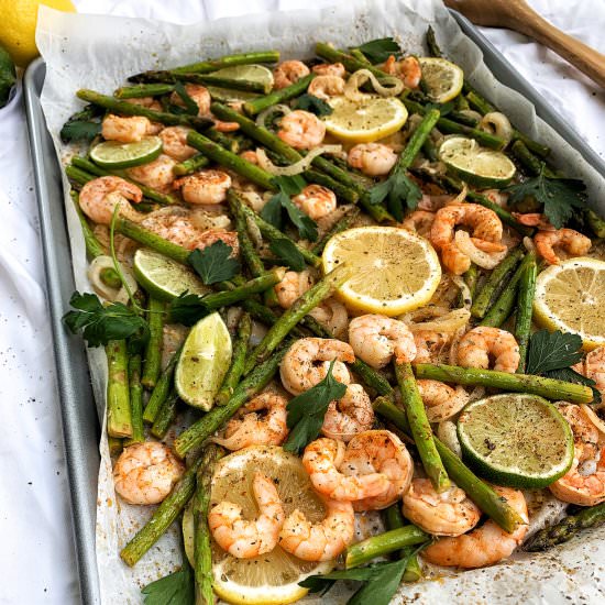 Citrus + Herb Shrimp Sheet Pan Meal