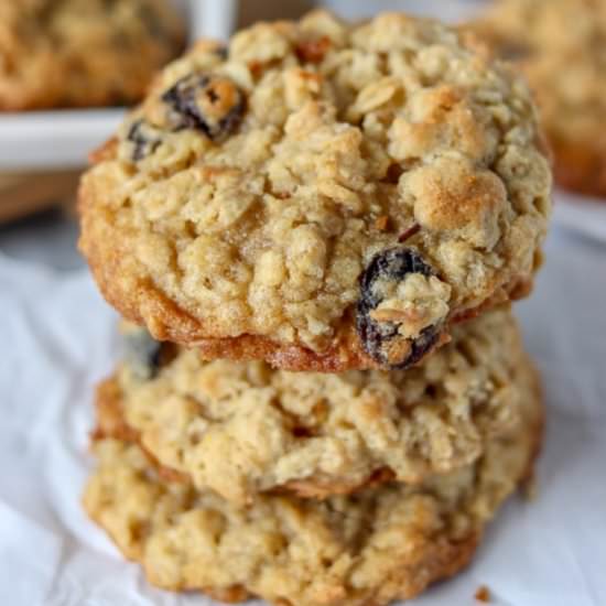 BEST Oatmeal Raisin Cookies