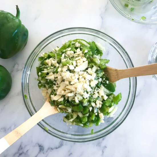 Green Pepper Salad Recipe