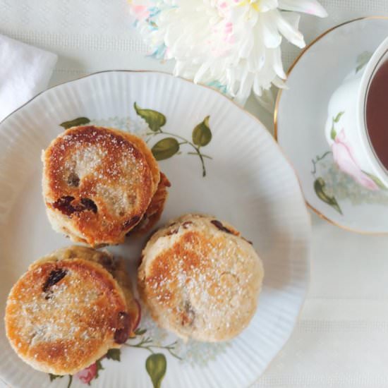 Rum Raisin Welsh Cakes