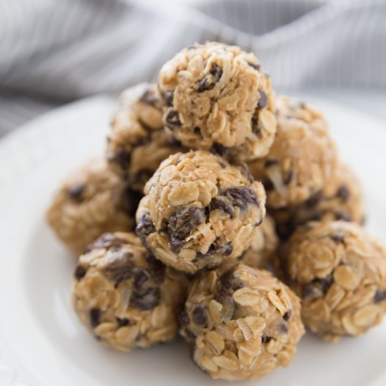 No Bake Peanut Butter Bites