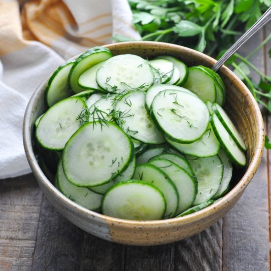 Cucumber Salad with Vinegar