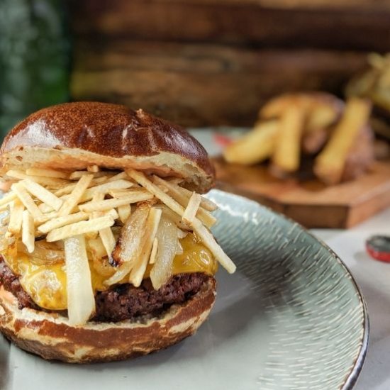 Vegan Cuban Frita – Chorizo Burger