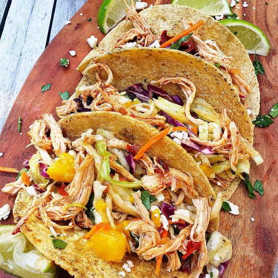 Chipotle Chicken Tacos- Instant Pot