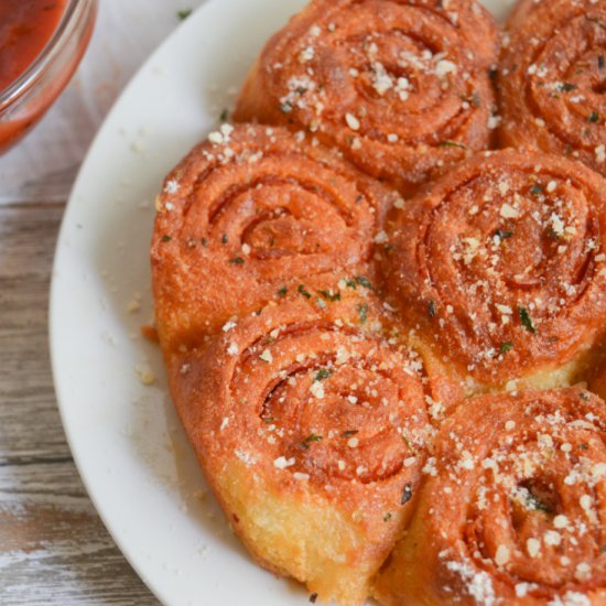 air fryer keto pizza rolls