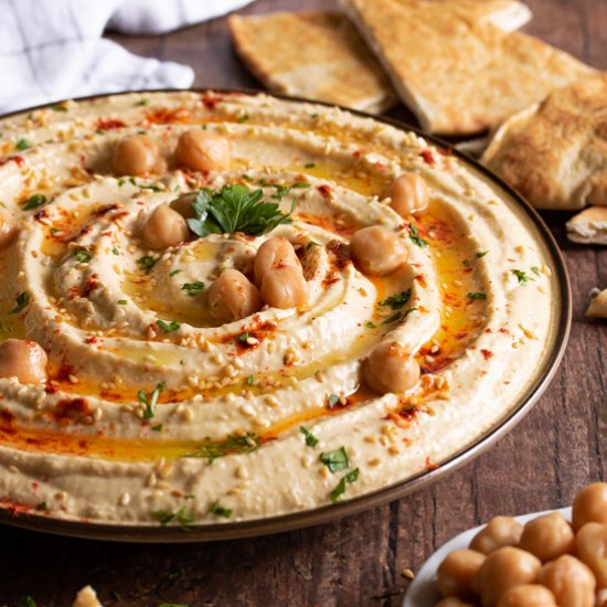 Hummus with Toasted Sesame Seeds