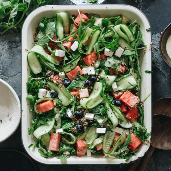 Vegan Watermelon and Arugula Salad