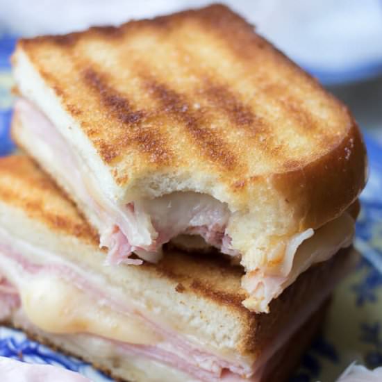 Grilled Cheese Ham Sandwich