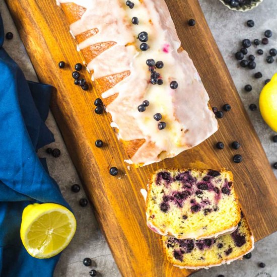 Blueberry Lemon Loaf Cake