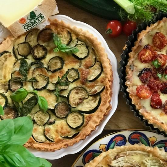 Zucchini & Comté Tart