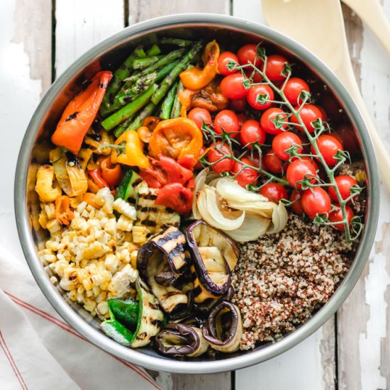 Quinoa Salad with Grilled Veggies