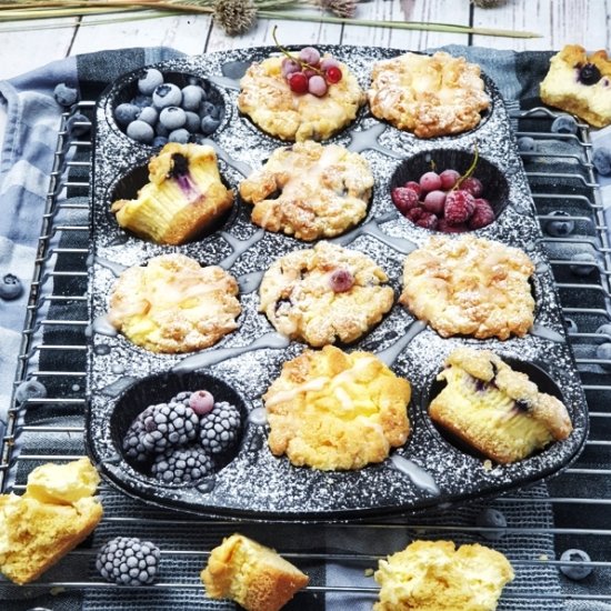 Cheescake Muffins mit Beeren