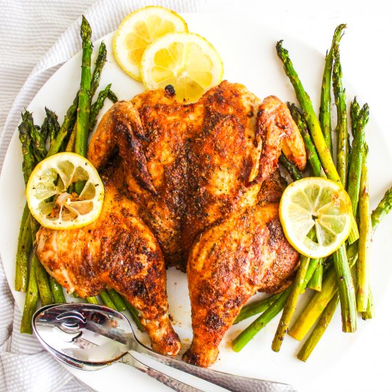 Spiced Butterflied Chicken