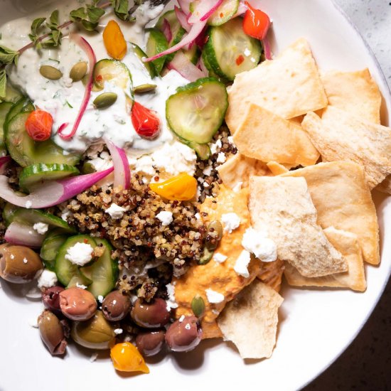 BEST EVER Mediterranean Quinoa Bowl