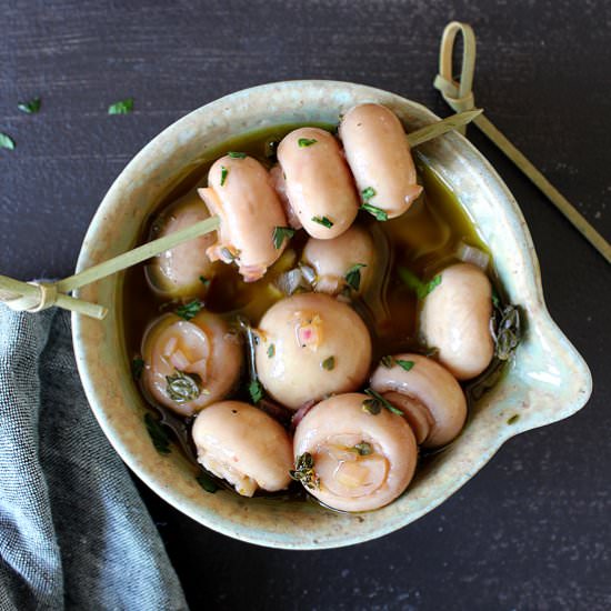 Marinated mushrooms