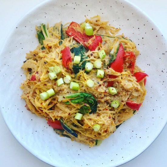 Thai Peanut Spaghetti Squash