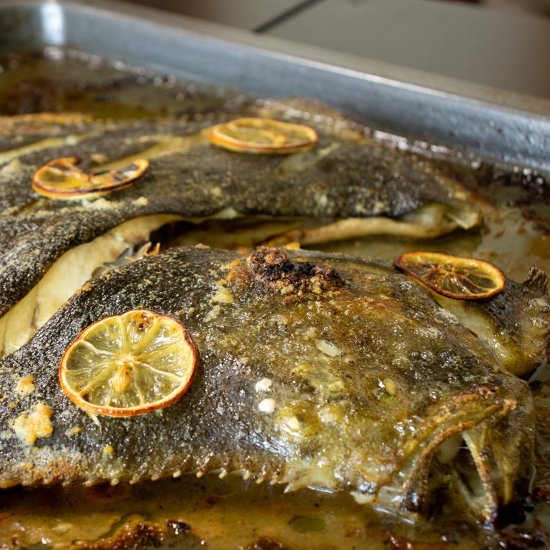 Oven Baked Fish (Pregado)