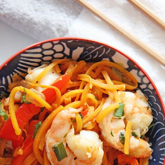 Shrimp Zoodles Lo Mein